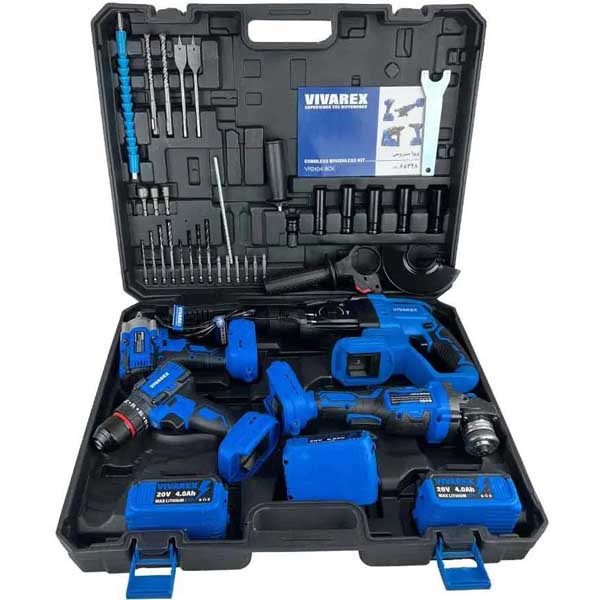 کیت شارژی براشلس چهار عددی VR2404-BCK