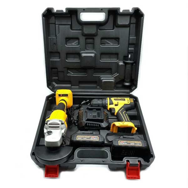 دریل پیچ گوشتی شارژی و مینی فرز شارژی جنرال پاور مدل 24V